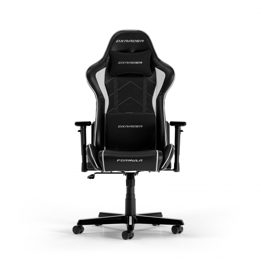 DXRacer FORMULA XL Black & White PVC Leather