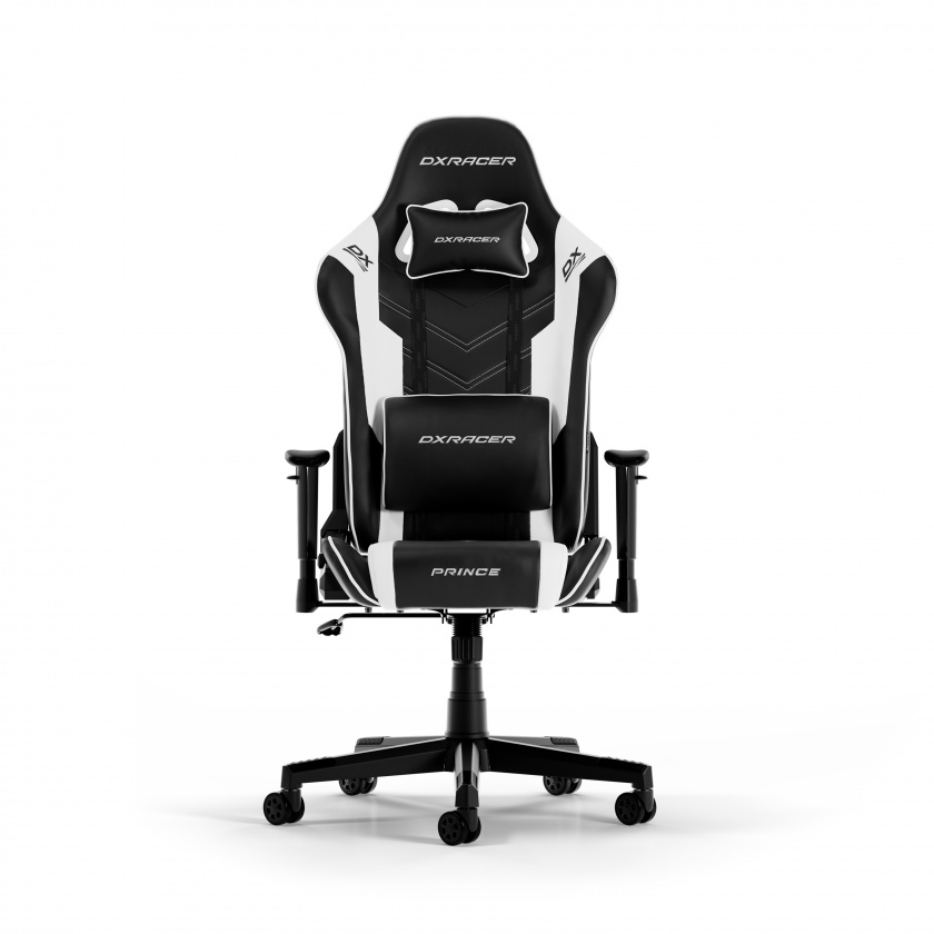 DXRacer PRINCE L Black & White PVC Leather