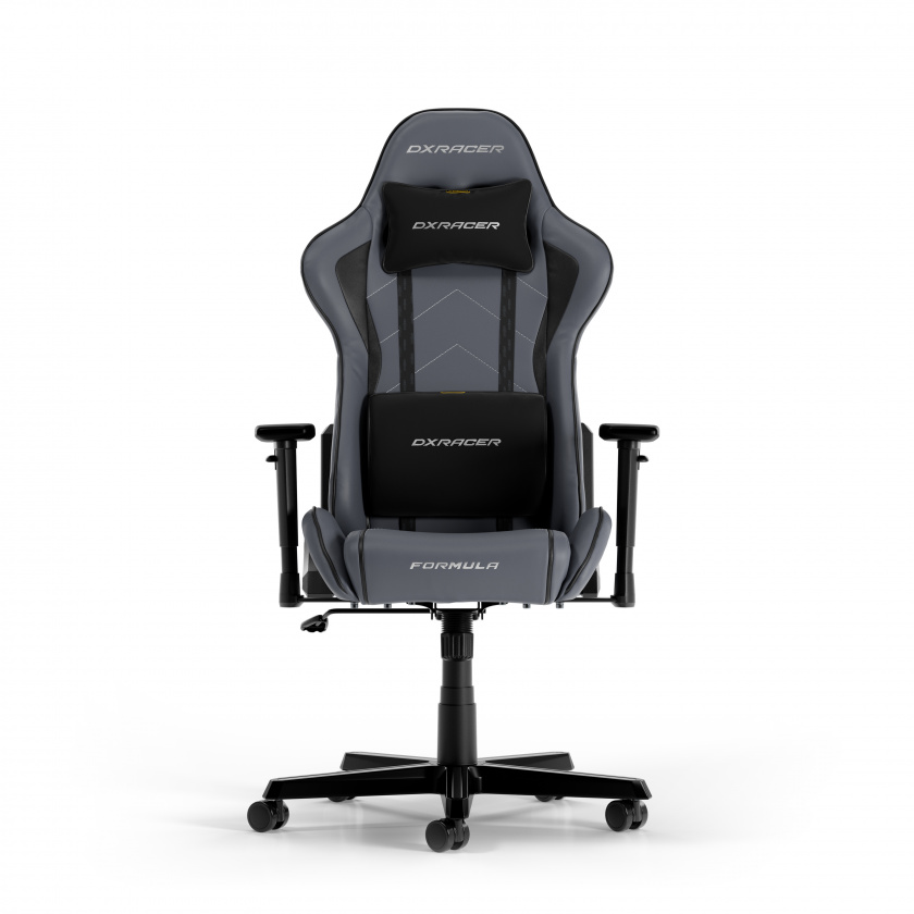 DXRacer FORMULA L Grey & Black PVC Leather